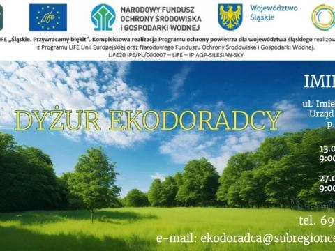 Bezpłatne dyżury ekodoradcy w Urzędzie Miasta – 13 i 27 marca